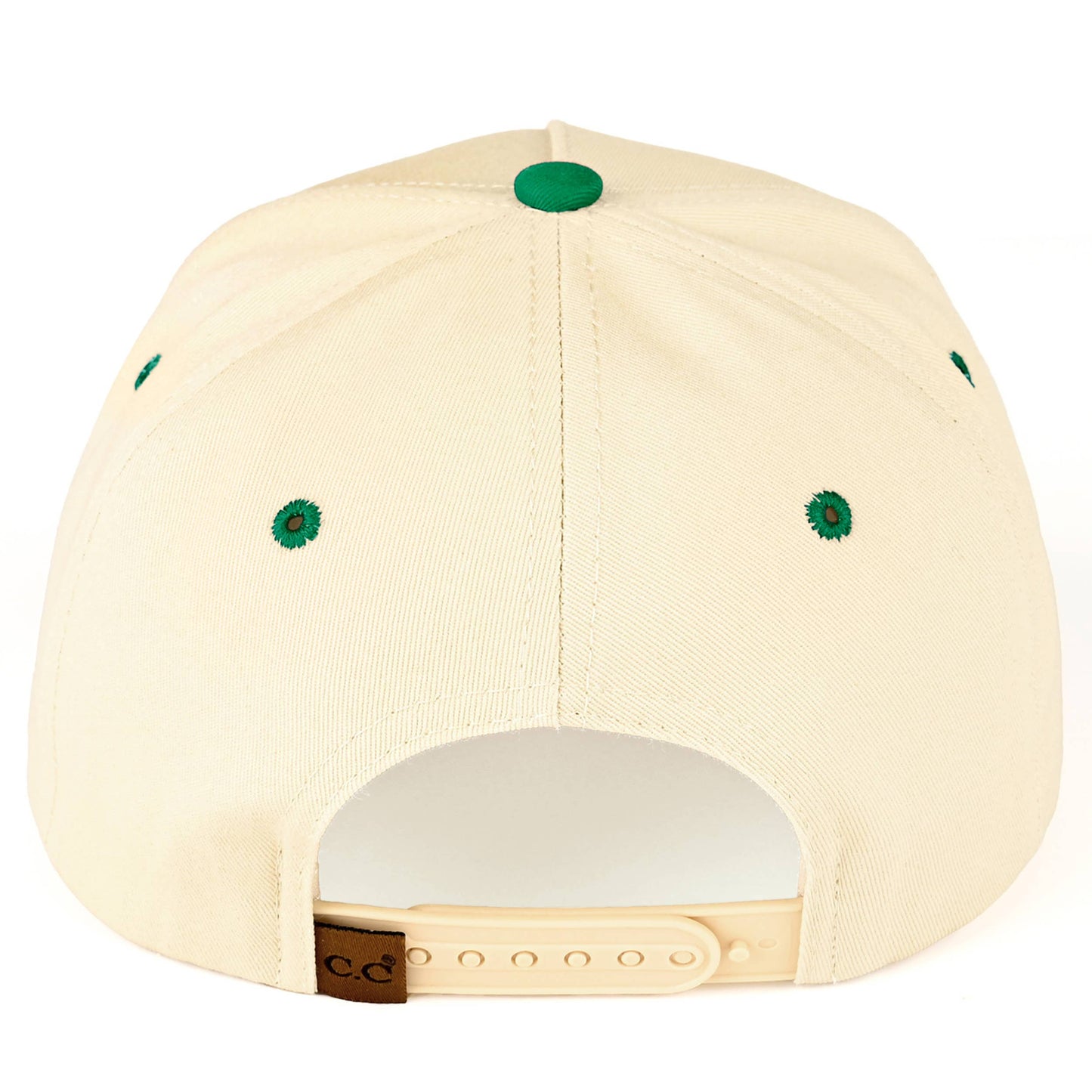 C.C RODEO Letter Embroidered Snapback Trucker Hat