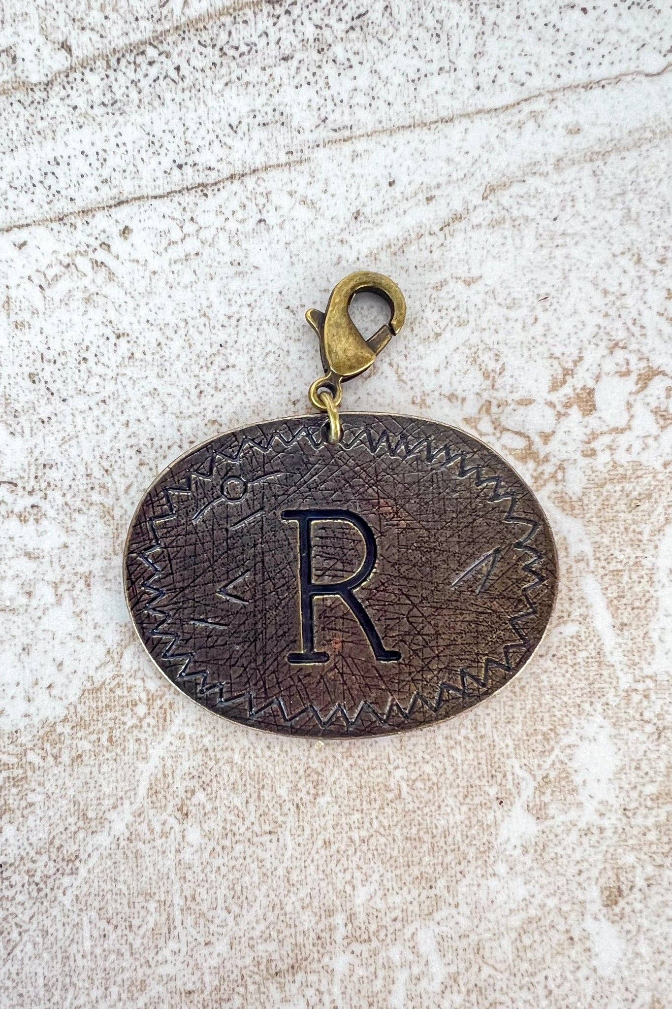 Dylan Collective Bronze Oval Letter Charms