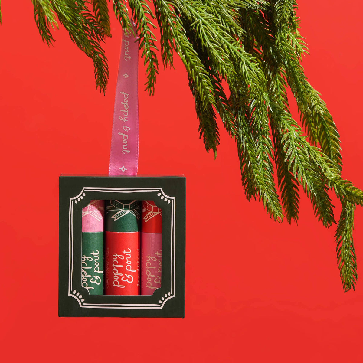 Lip Balm Trio, Holiday, Ornament, Limited Edition,