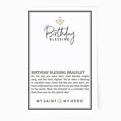 Pearl Birthday Blessing Bracelet