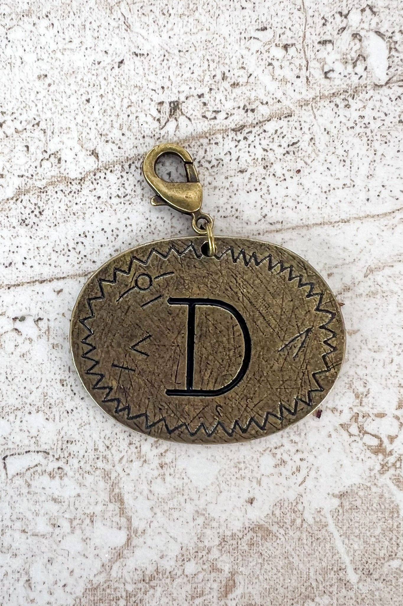 Dylan Collective Bronze Oval Letter Charms
