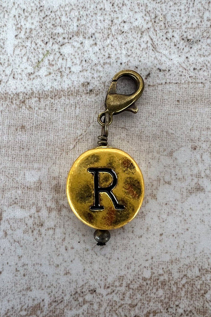 Dylan Collective Vintage Gold Circle Letter Charms