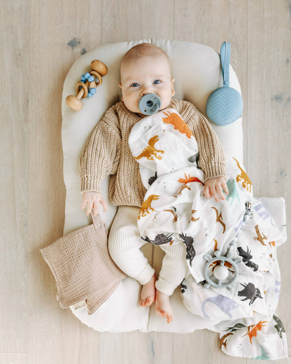 Muslin Swaddle Blanket - Dinosaurs