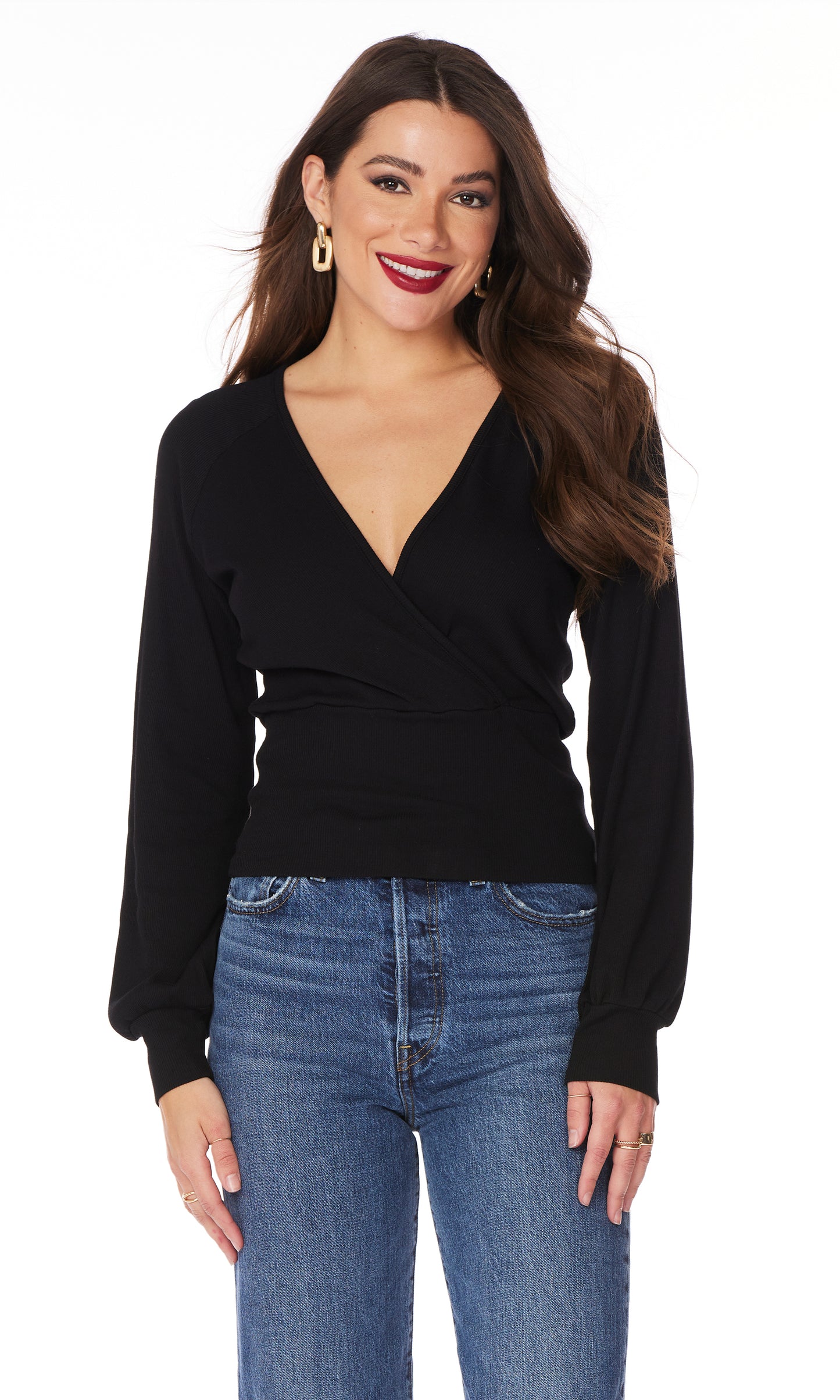 Raglan Surplice Top