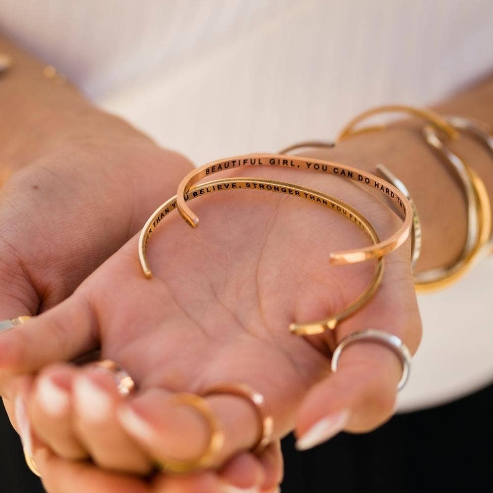 You Make The World A Better Place (within) mantra bracelet