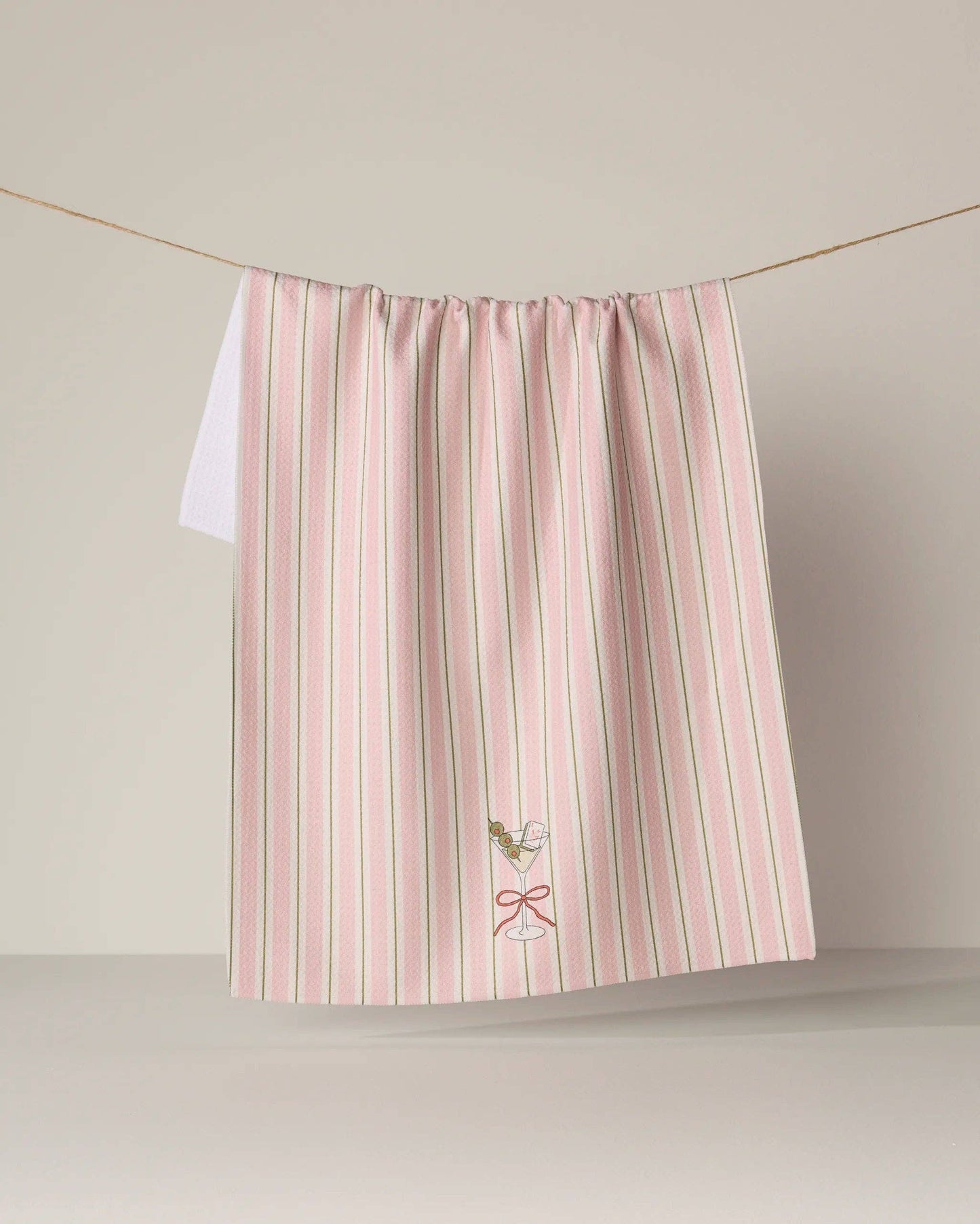 Martini Stripe Tea Towel