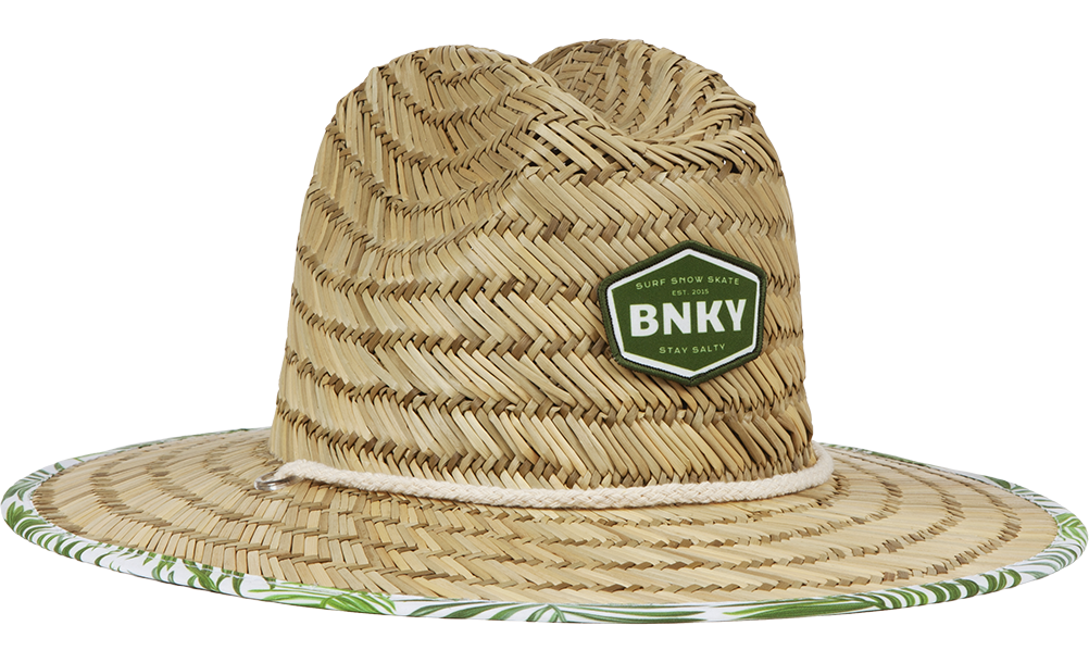 Kids Straw Sun Hat Barney Patrol (Moss)