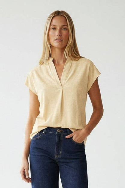 Soft Matte Drop Shoulder Blouse