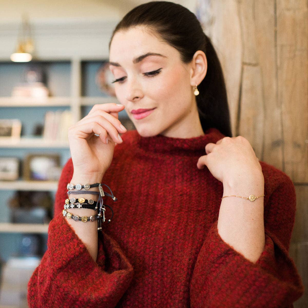 Breathe Benedictine Chain Bracelet