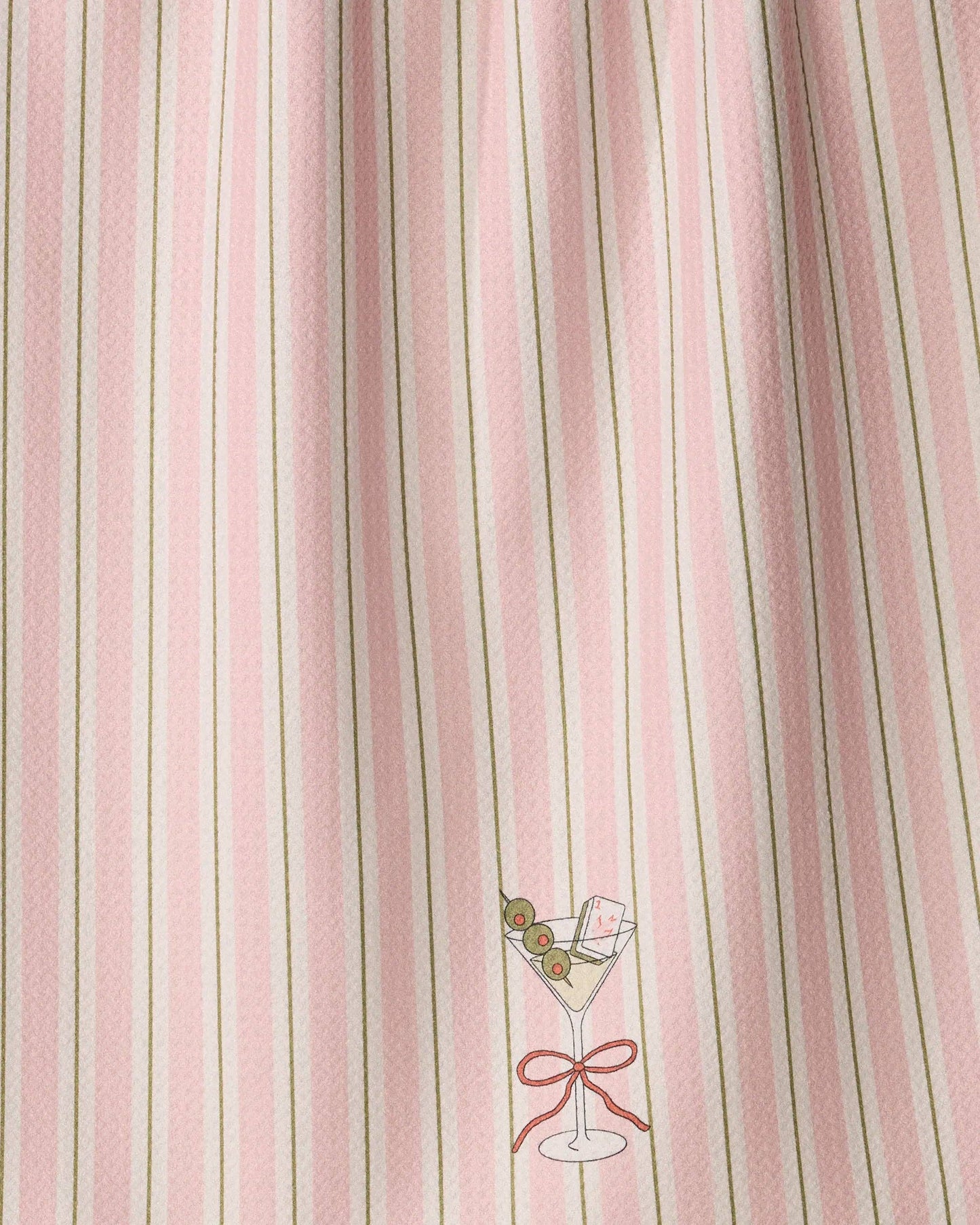Martini Stripe Tea Towel