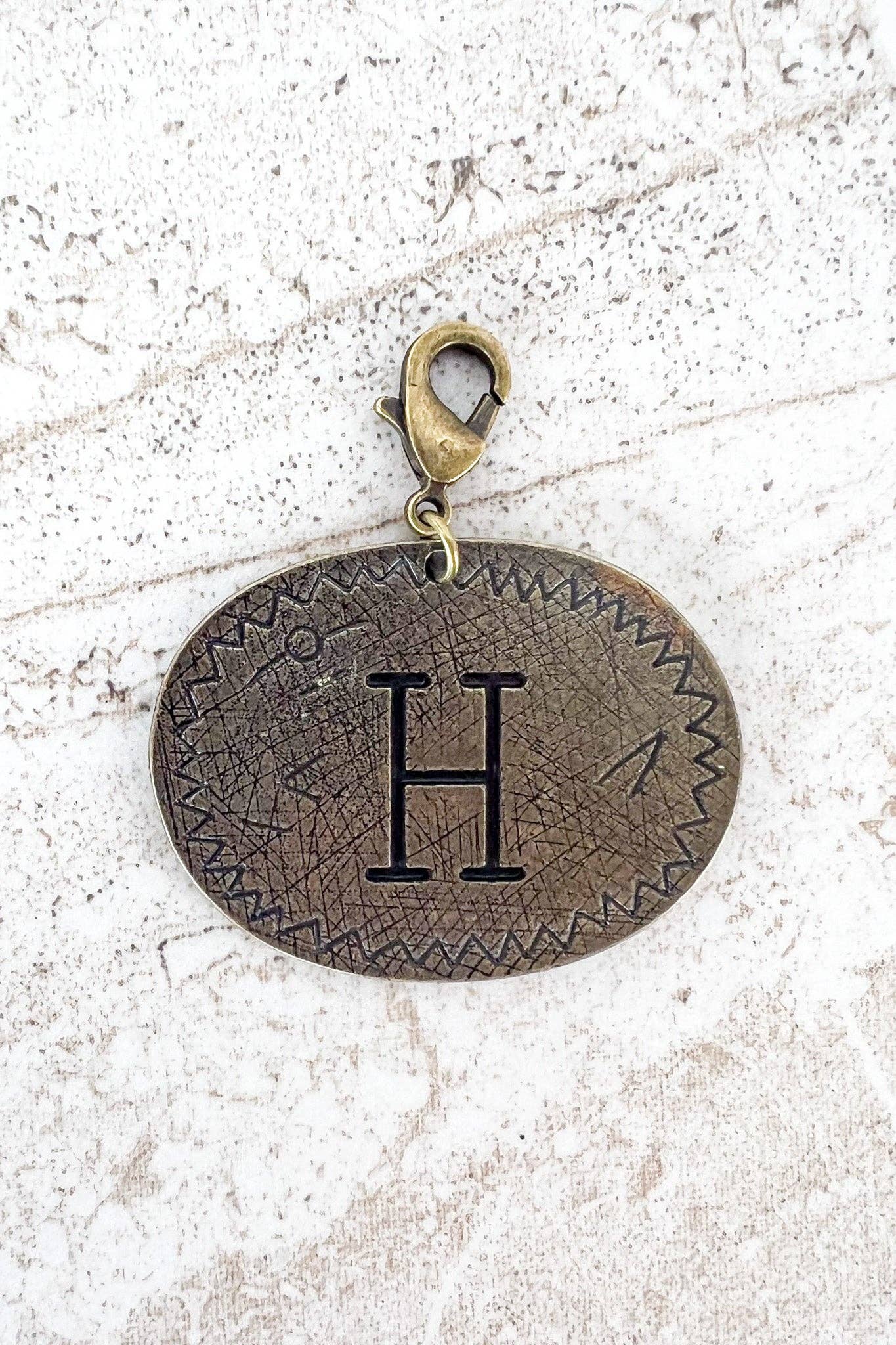 Dylan Collective Bronze Oval Letter Charms
