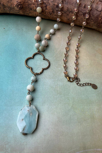 Alani Necklace in Amazonite