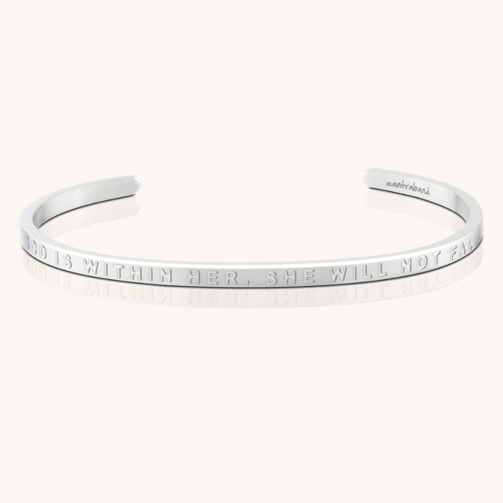 MantraBand God Is Within Her, She Will Not Fall bracelet view 4