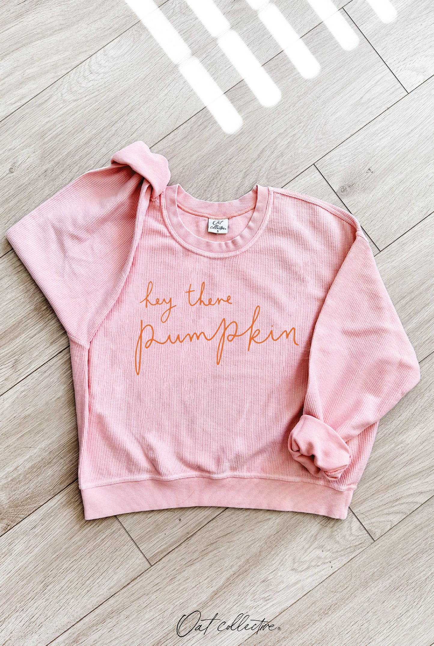 HEY THERE Cropped Thermal  Thermal Vintage Pullover