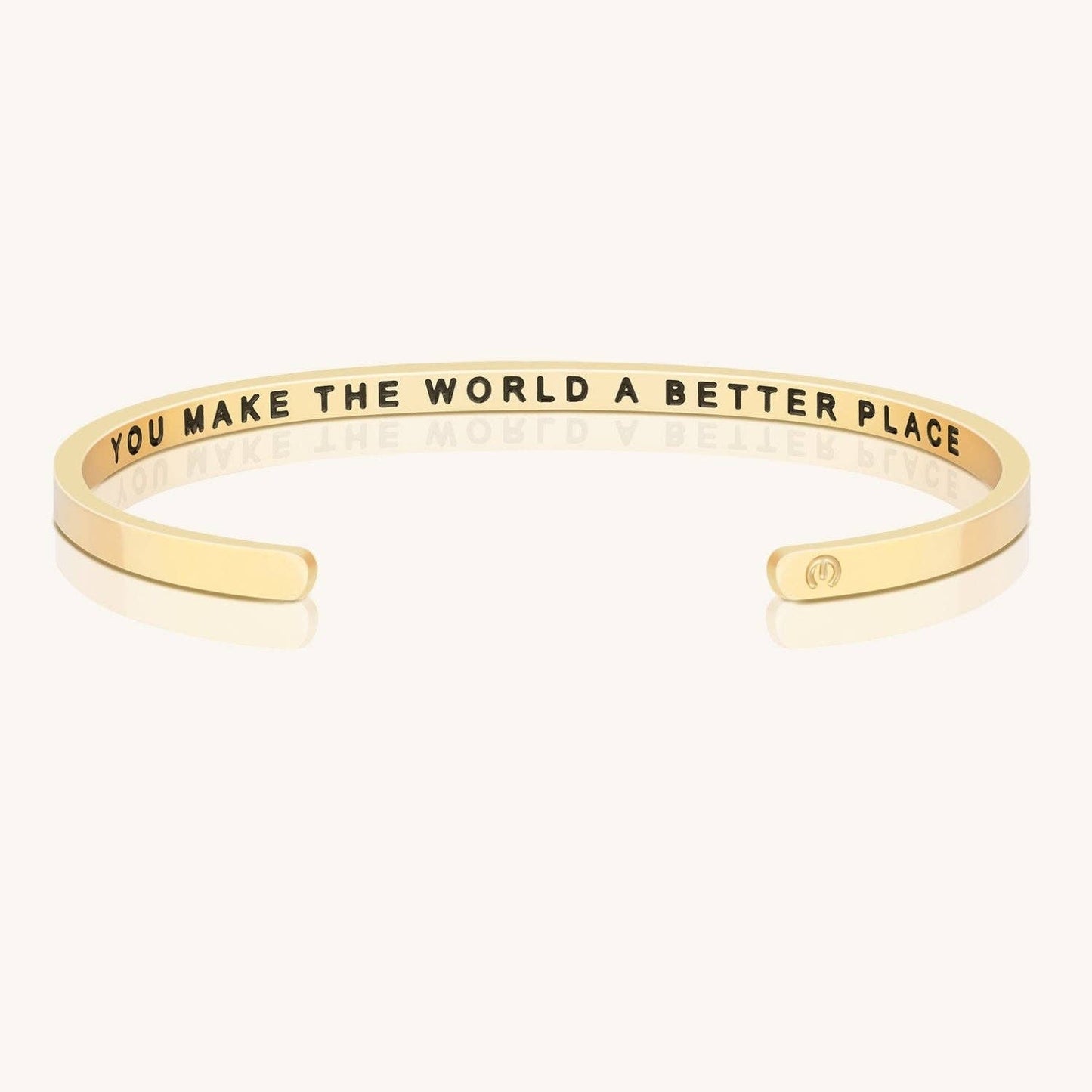 You Make The World A Better Place (within) mantra bracelet