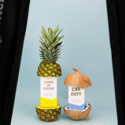 Cheer Up Fucker - Aromatherapy Shower Steamers - Pineapple Lemon - Set of 8