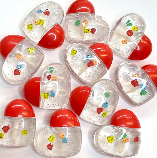 Gummy Bear Heart-Shaped Pocket Glosses