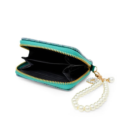 Sparkle Quilted Wallet: Green
