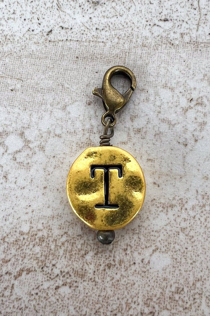 Dylan Collective Vintage Gold Circle Letter Charms