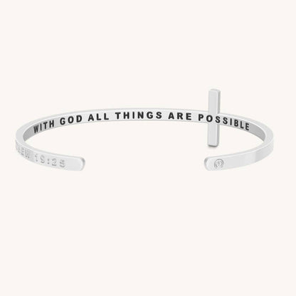 The Cross Bracelet - Matthew 19:26