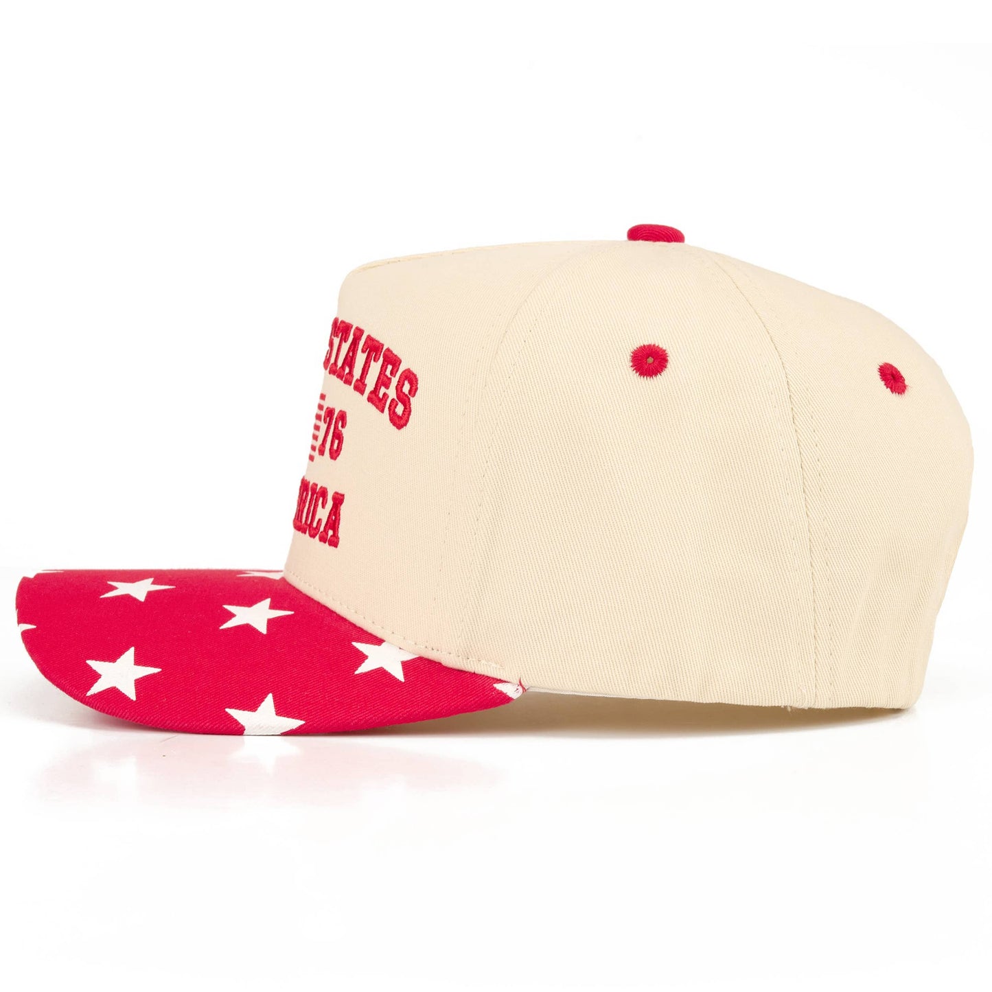 C.C UNITED STATES 1776 Letter on Two Tone Trucker Hat