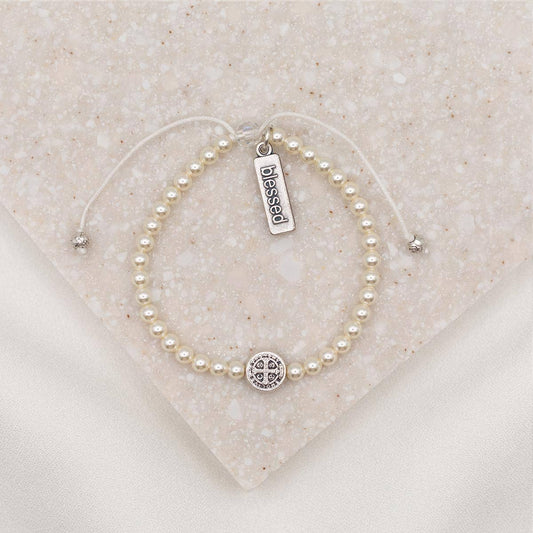 Pearl Birthday Blessing Bracelet