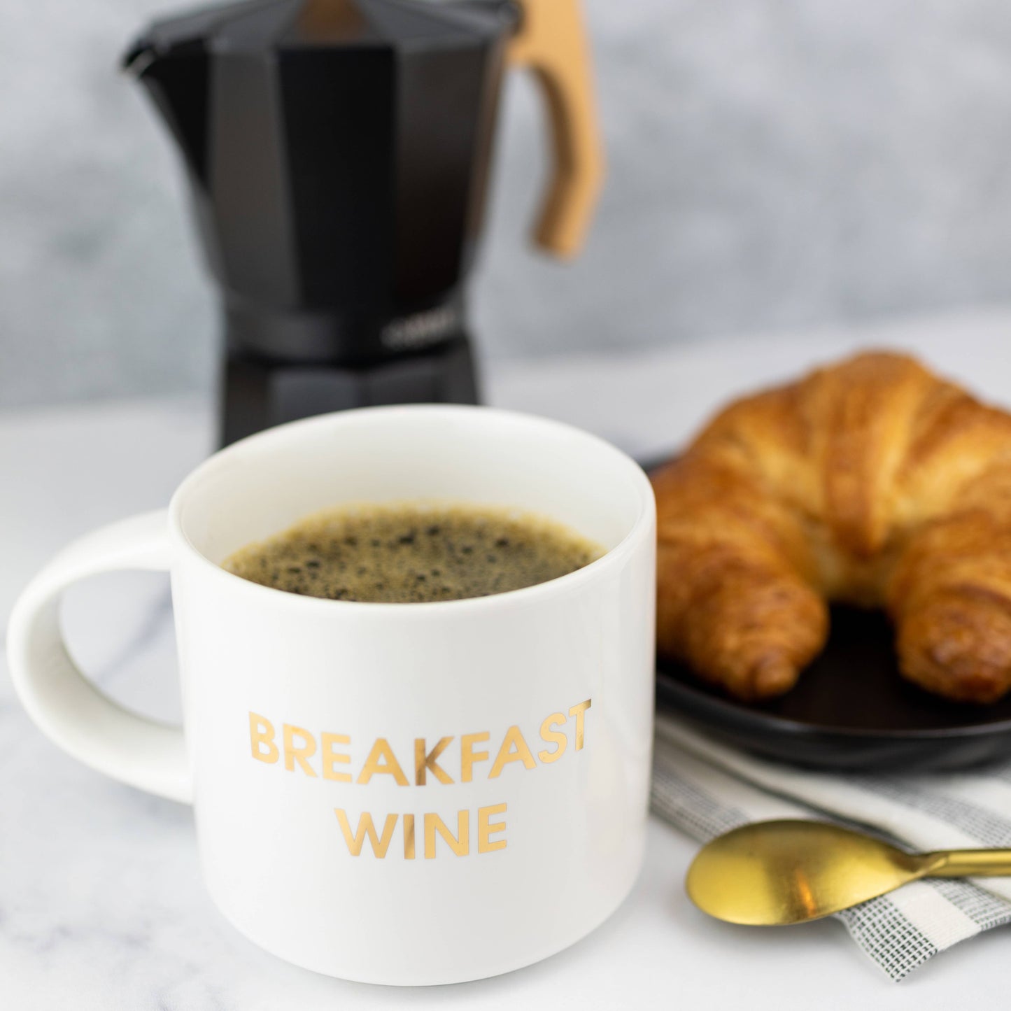 Breakfast Wine Jumbo Coffee Mug