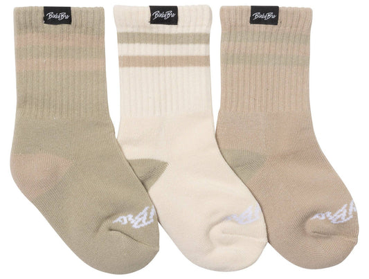 3-Pack Beige Socks