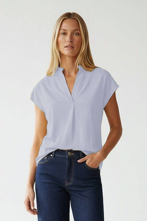 Soft Matte Drop Shoulder Blouse