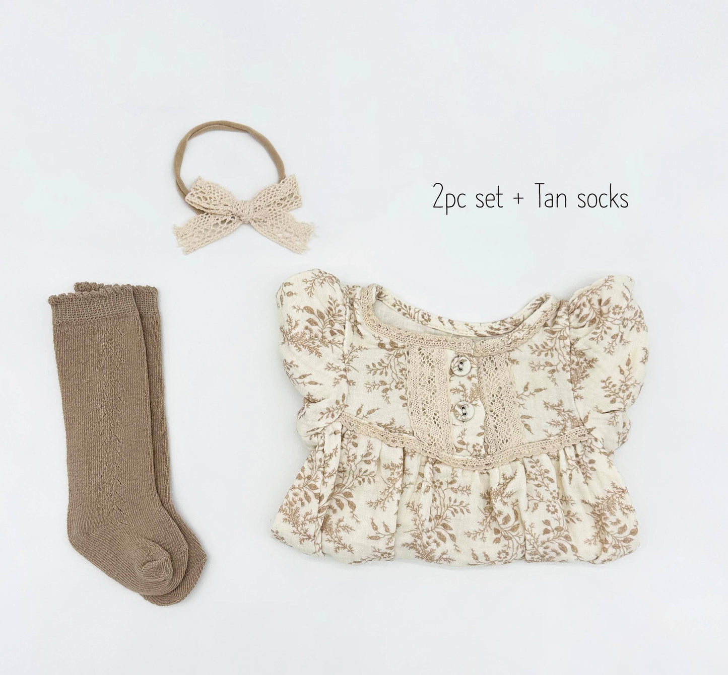 Elodie Romper & Bow Set