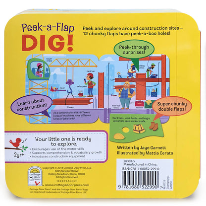 Dig! Construction Peek-a-Flap Board Book