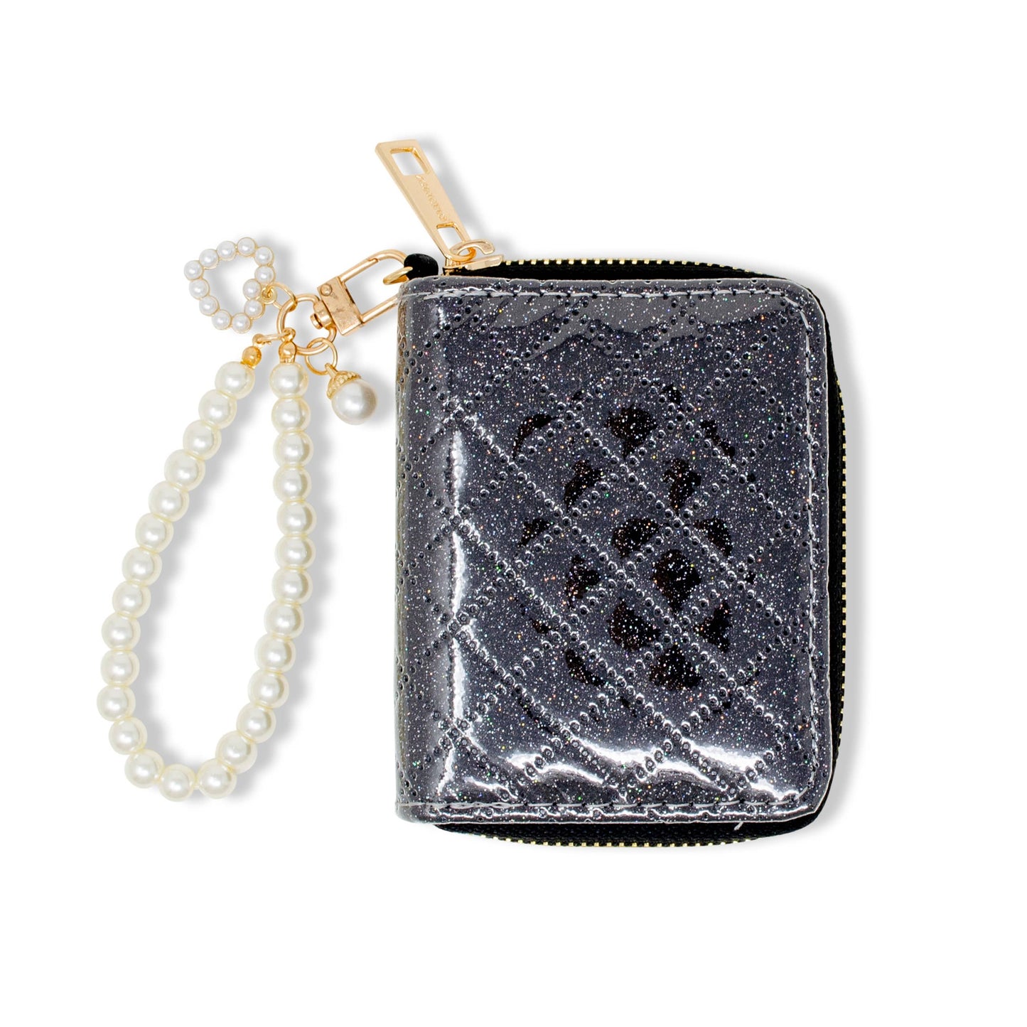 Sparkle Quilted Wallet: Green