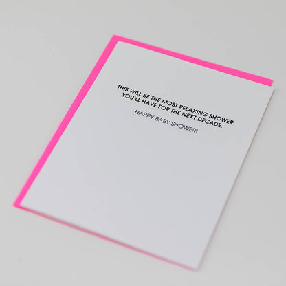 Most Relaxing Baby Shower Card