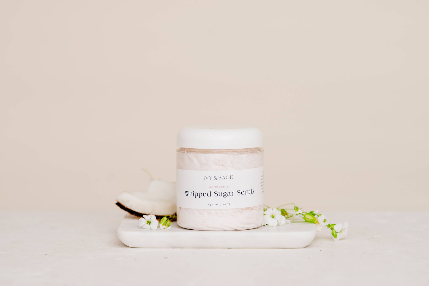 Sugar Scrub – White Lotus | Self-Care & Spa Gift