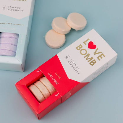 Love Bomb - Santal Aromatherapy Shower Steamers - Set of 8