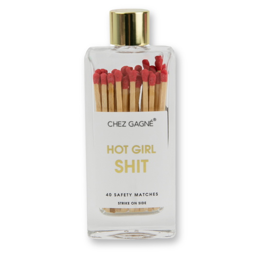 Hot Girl Shit Glass Bottle Matches