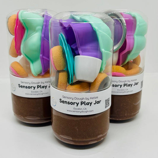 Sensory Dough Play Jar: Donut Shop