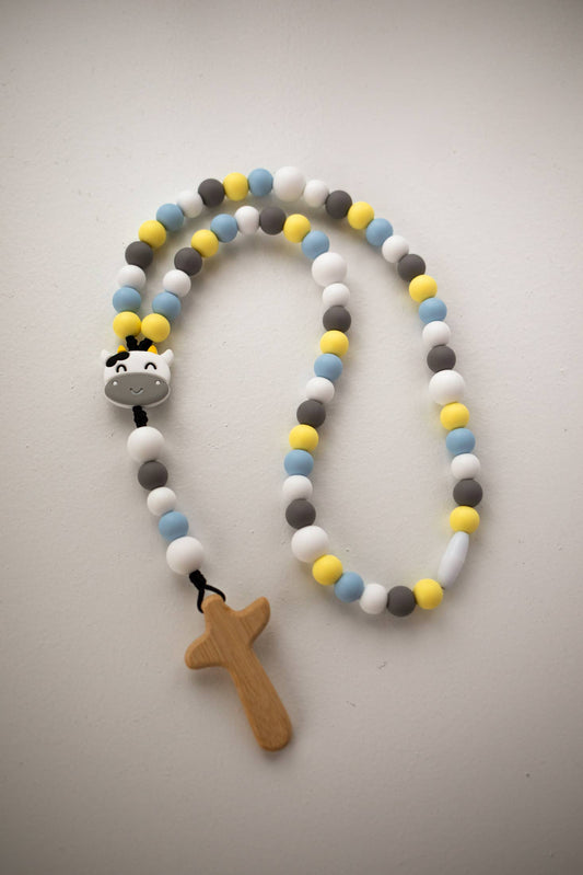 Cow Baby Rosary | Baptism Gift | Christening Gift