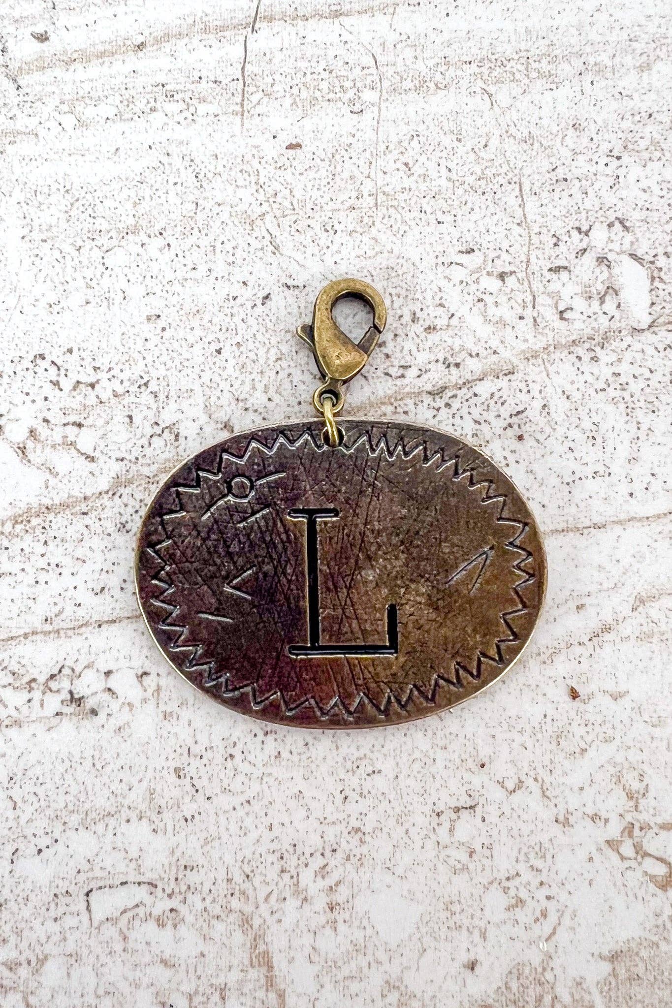 Dylan Collective Bronze Oval Letter Charms