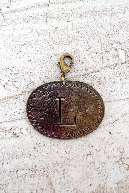 Dylan Collective Bronze Oval Letter Charms