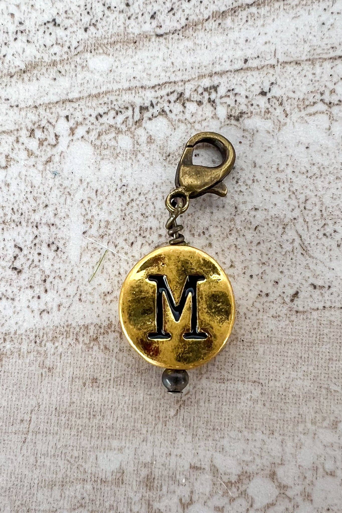 Dylan Collective Vintage Gold Circle Letter Charms