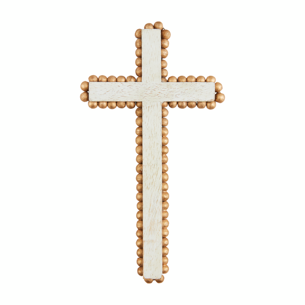 Medium Gold Beaded Cross