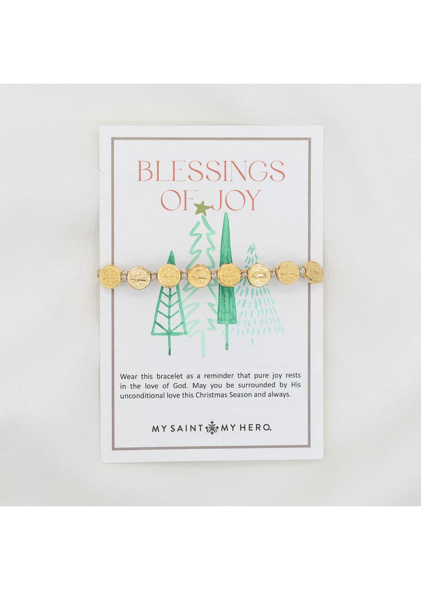 Christmas Blessing Bracelet - Gold