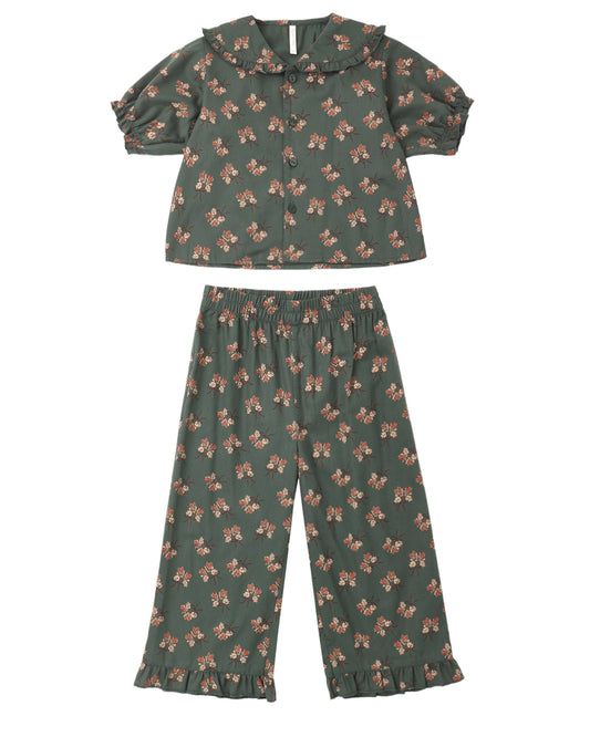 Ruffle Pajamas Evergreen Bouquet