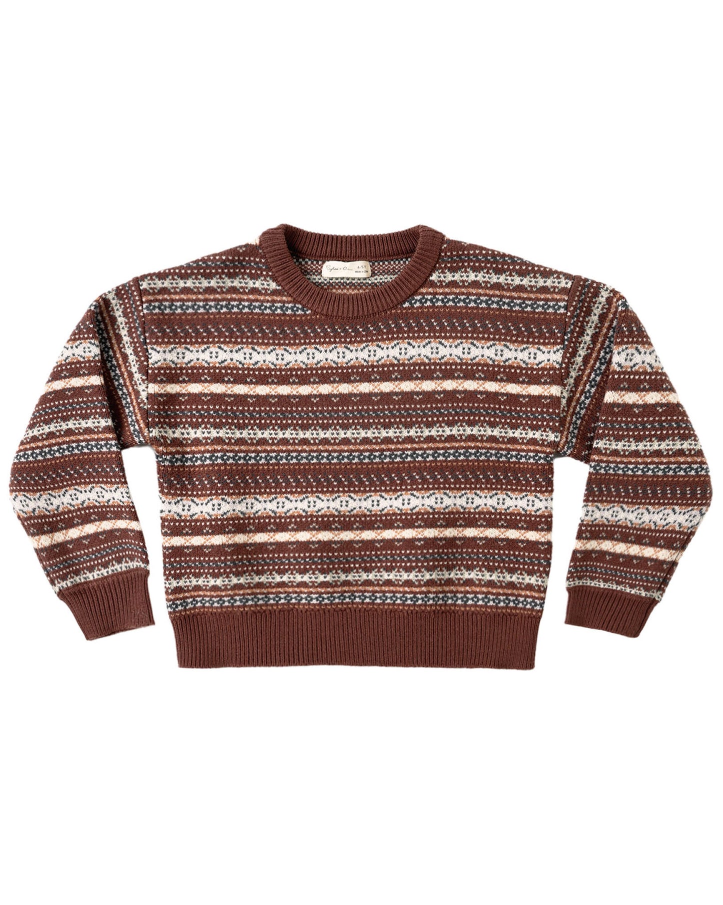 ASPEN SWEATER MULBERRY MULTI-STRIPE