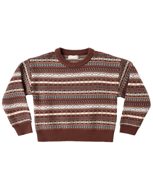 ASPEN SWEATER MULBERRY MULTI-STRIPE