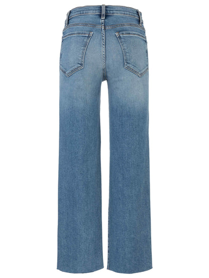 Avery High Rise Fab Ab Easy Straight Leg Raw Hem Jeans