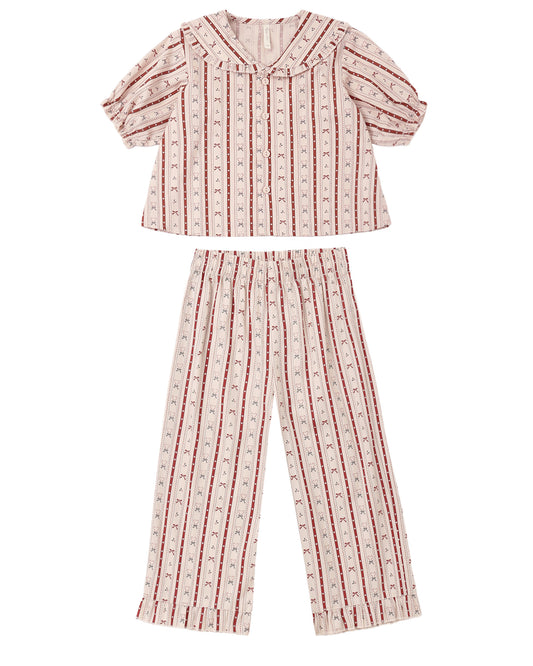 Ruffle Pajamas Candy Cane Lane