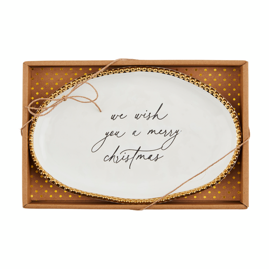 Merry Christmas Sentiment Plate