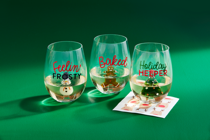 Christmas Tree Figure Wine Glass